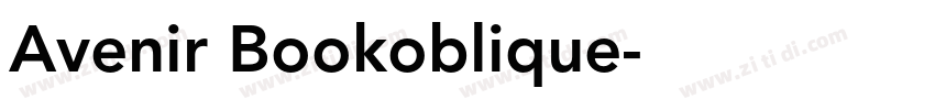 Avenir Bookoblique字体转换